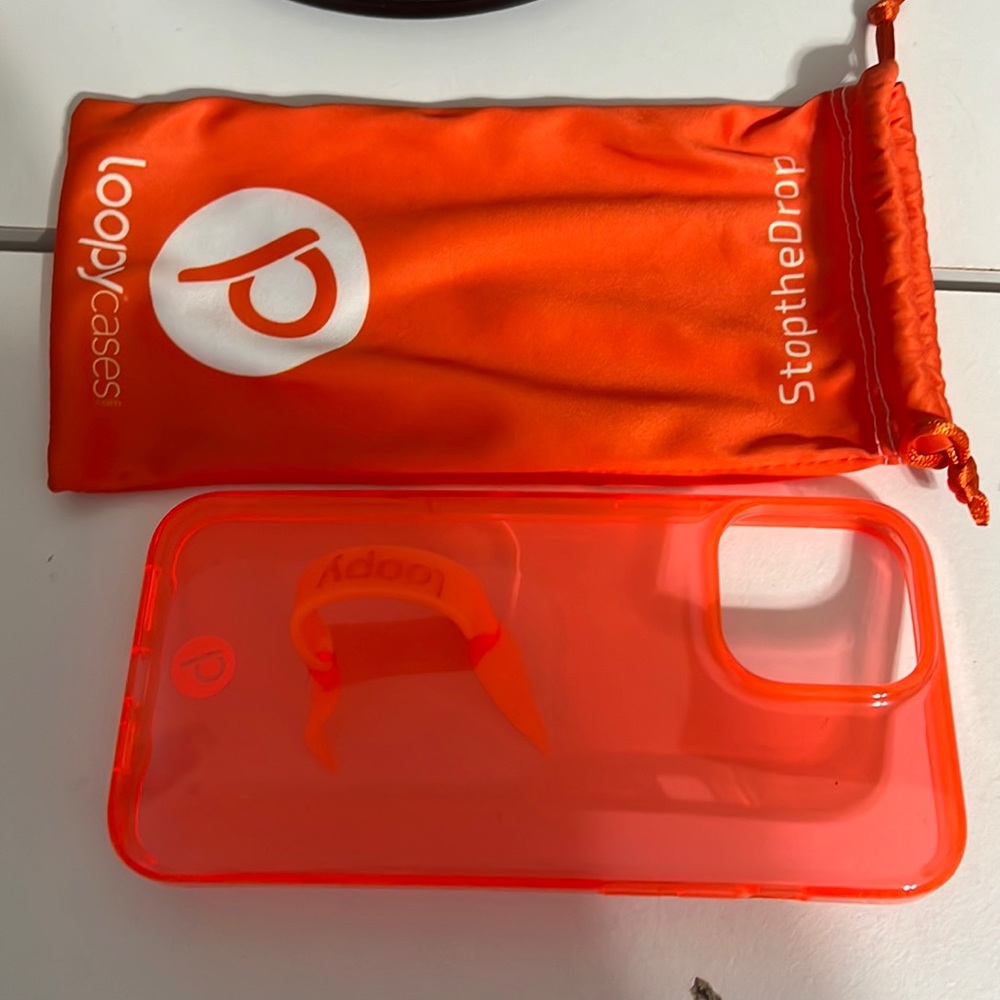 Orange Loopy phone case iPhone 13 Pro Max